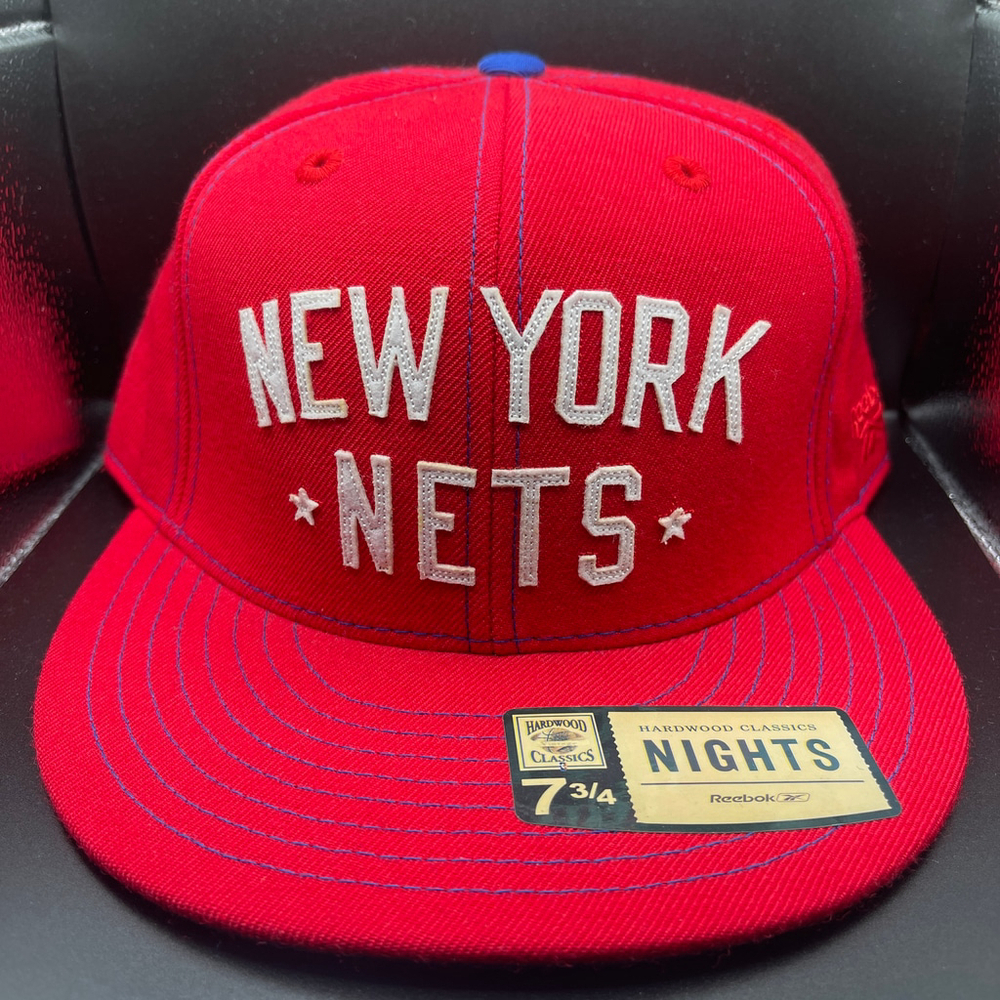 Men's retro Reebok New York Nets Hat Size 7 3/4